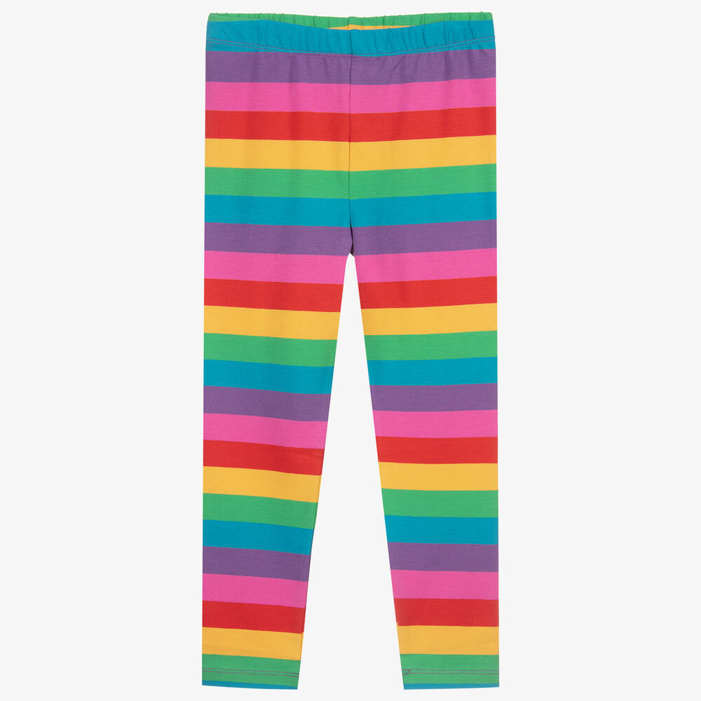 Frugi - Legging coton bio rayé arc-en-ciel | Childrensalon