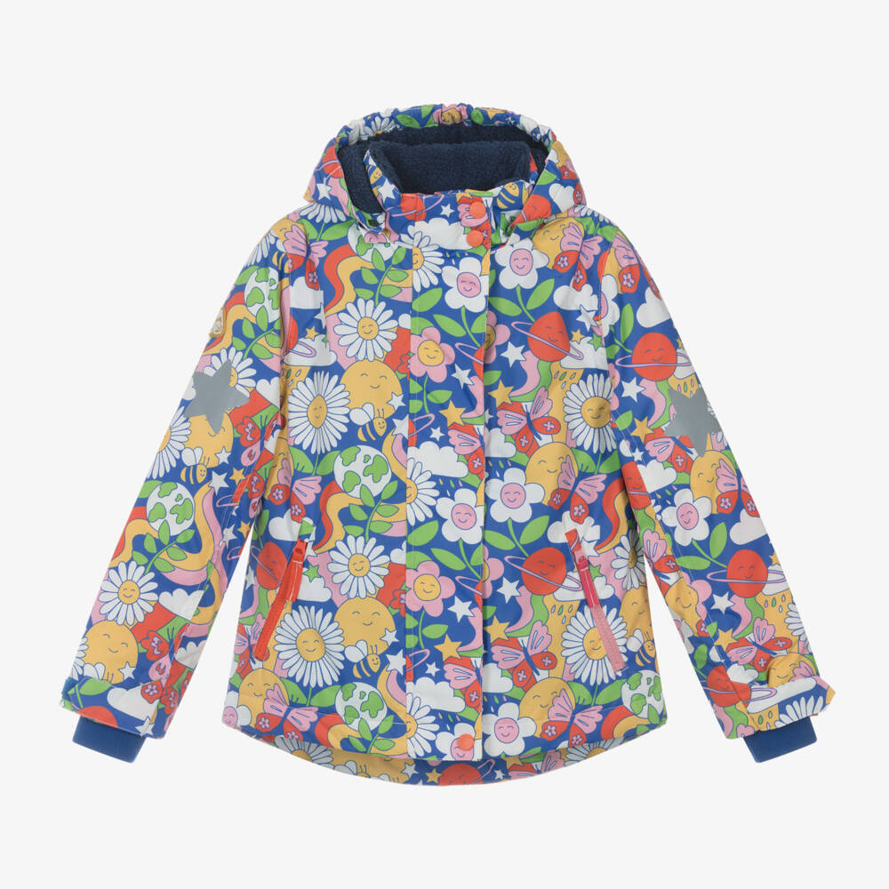 Frugi-Girls Retro Floral Snow Jacket | Childrensalon Outlet