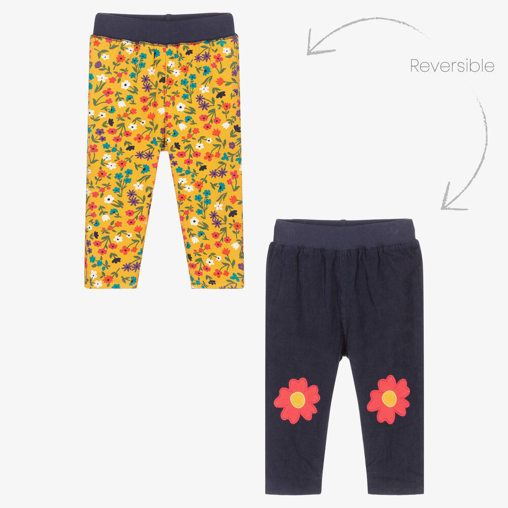 Frugi - Girls Reversible Trousers | Childrensalon