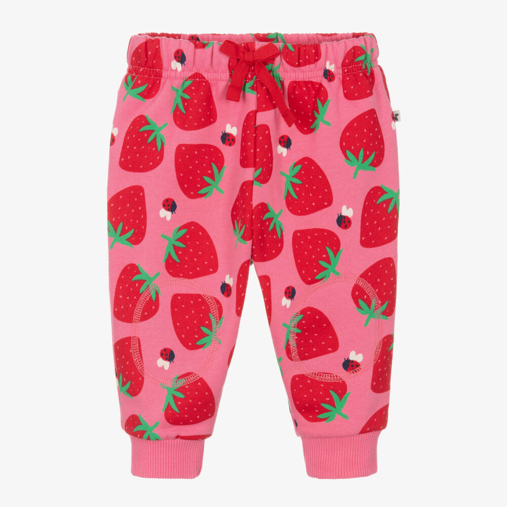 Frugi-Girls Rosy Cotton Berry Trousers | Childrensalon Outlet