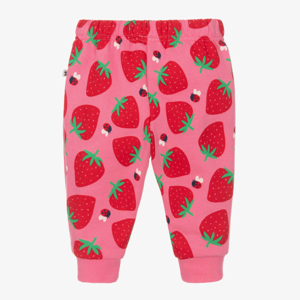 Frugi-Girls Rosy Cotton Berry Trousers | Childrensalon Outlet