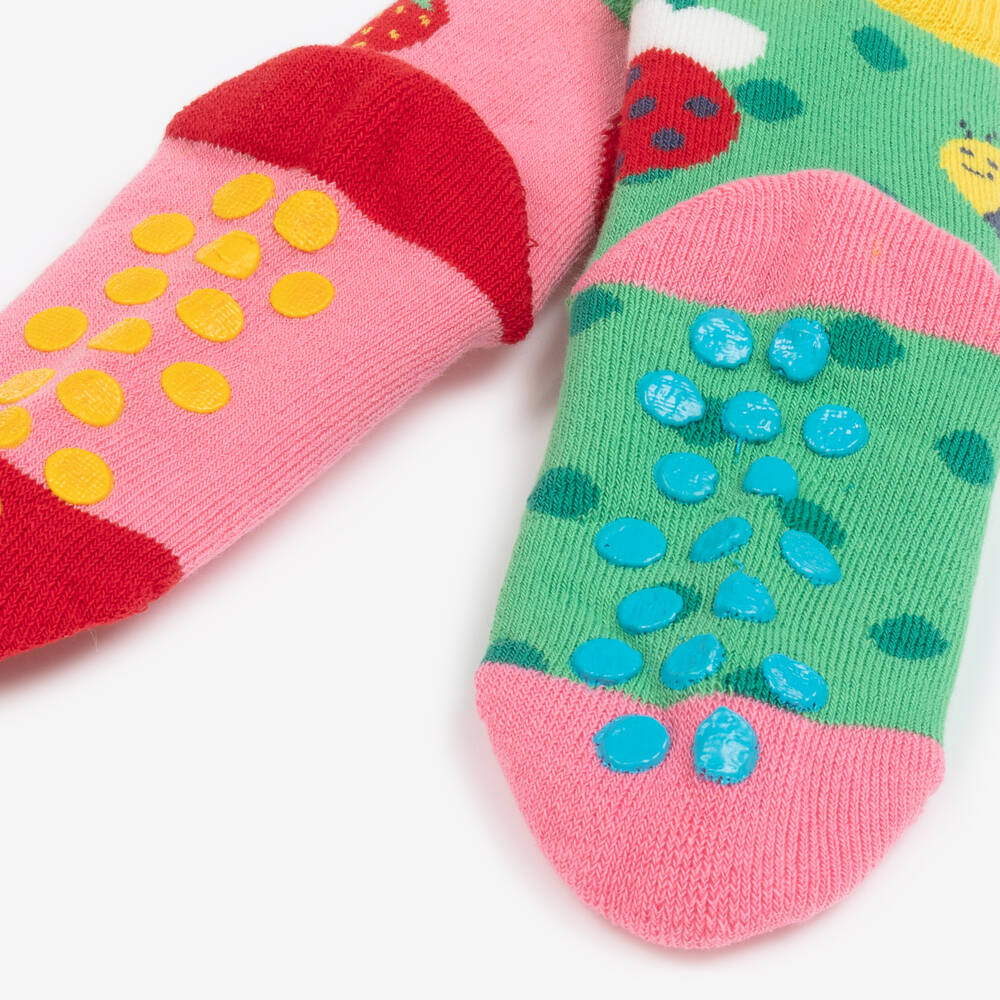 Frugi-Girls Soft Cotton Ankle Socks Duo | Childrensalon Outlet