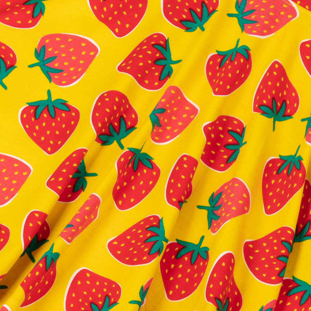 Frugi-Girls Sunny Strawberry Skater Dress | Childrensalon Outlet