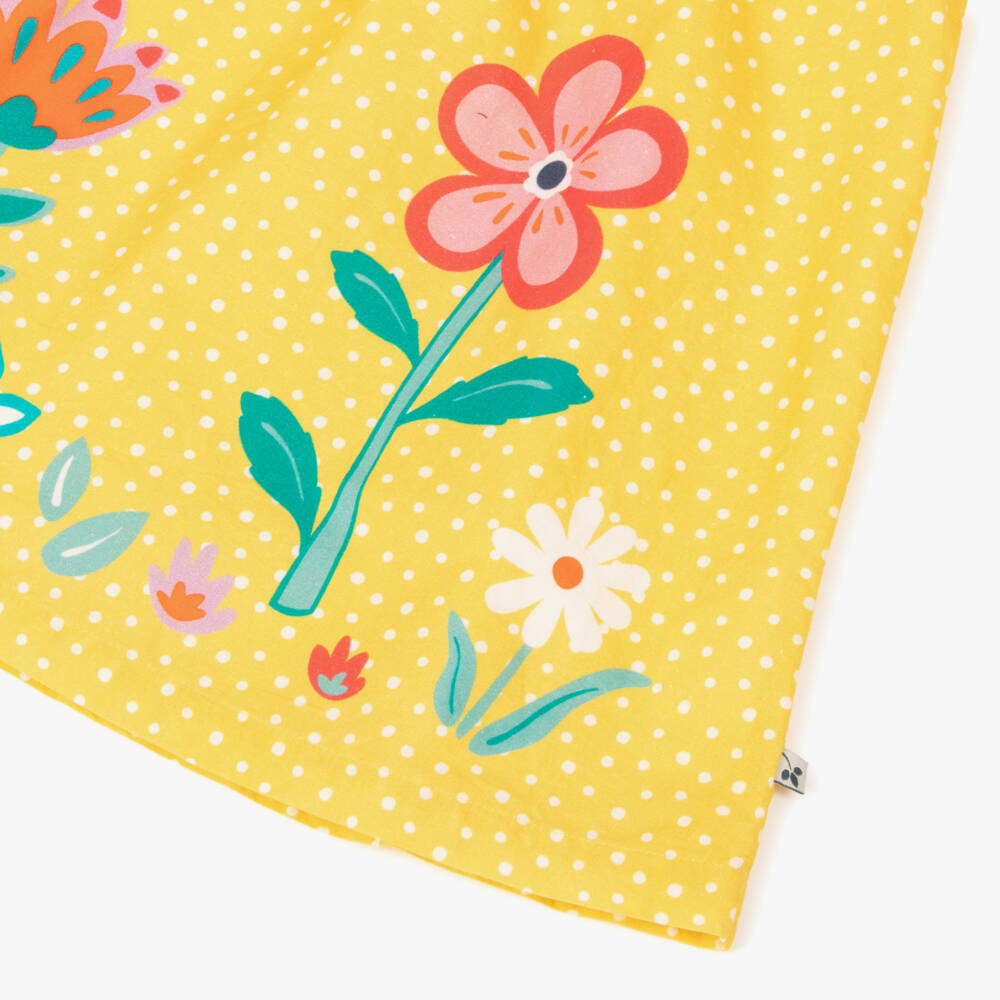Frugi-فستان بناتي قطني مزهر بألوان الشمس | Childrensalon Outlet