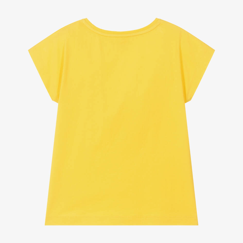 Frugi-Girls Sunshine Organic Cotton Tee | Childrensalon Outlet