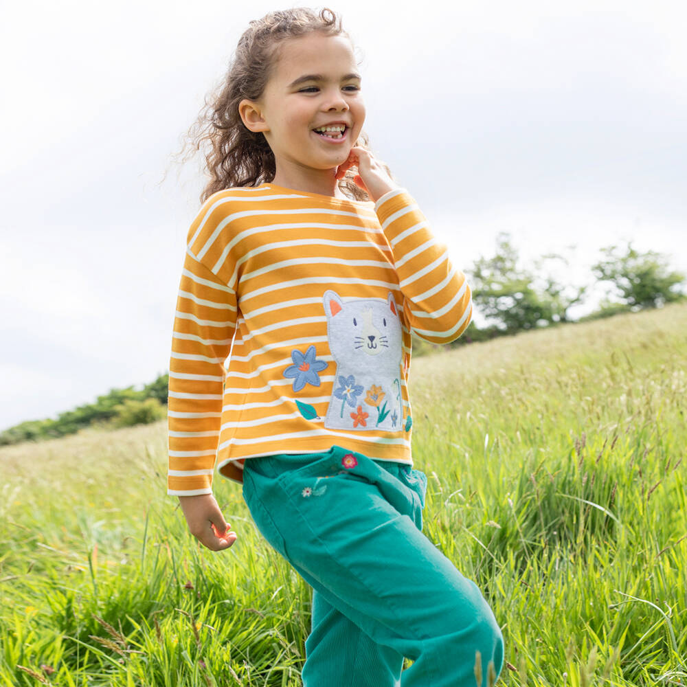 Frugi-Зеленые вельветовые брюки для девочек | Childrensalon Outlet