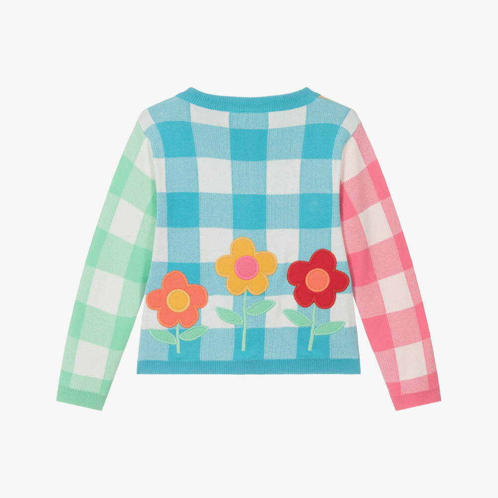 Frugi-Girls Vibrant Plaid Knitwear Delight | Childrensalon Outlet