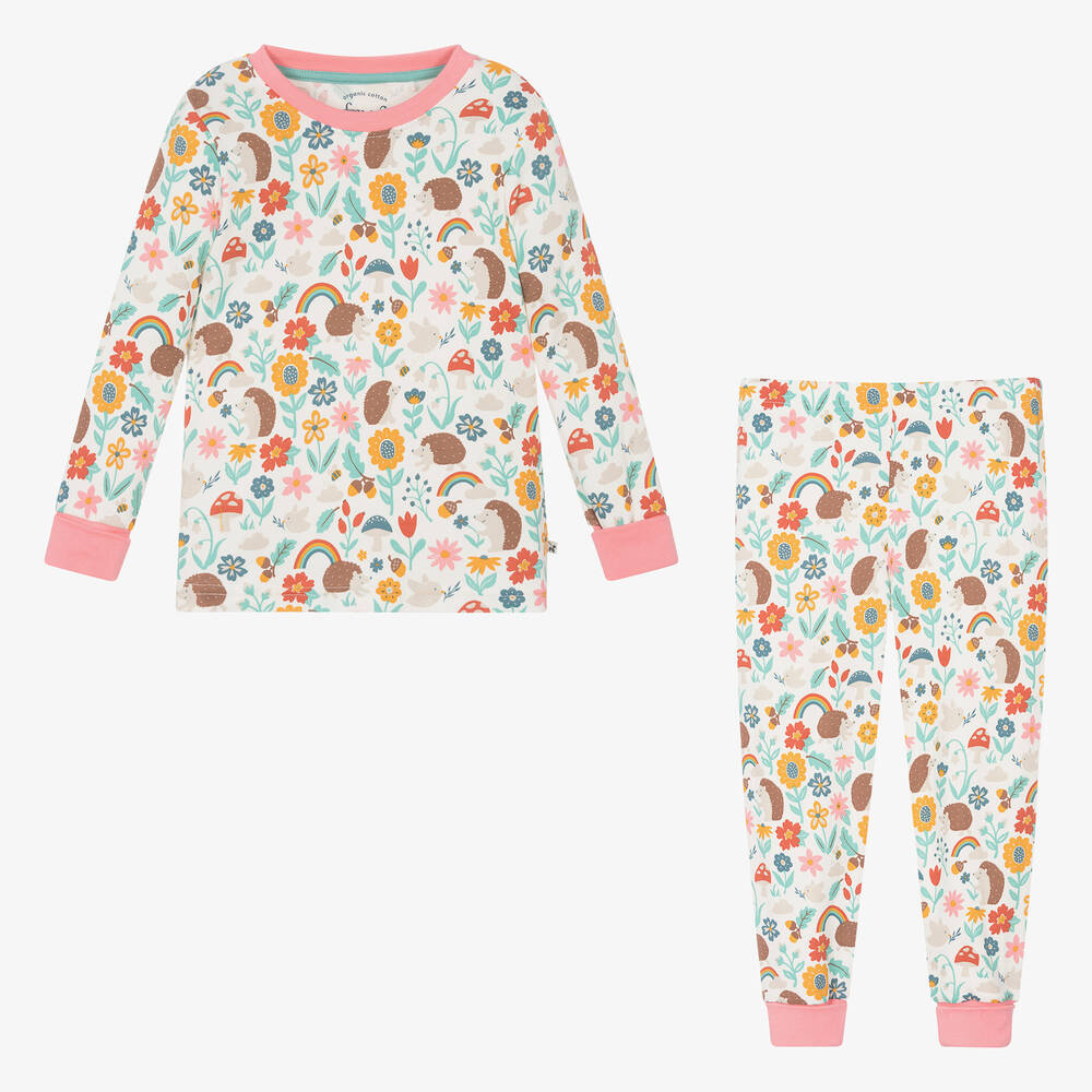 Frugi-Girls Woodland Print Cotton Pyjamas | Childrensalon Outlet