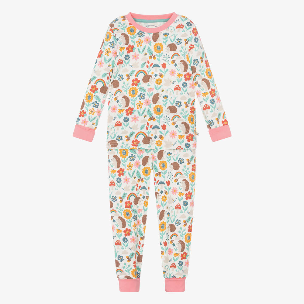 Frugi - Girls Woodland Print Cotton Pyjamas | Childrensalon