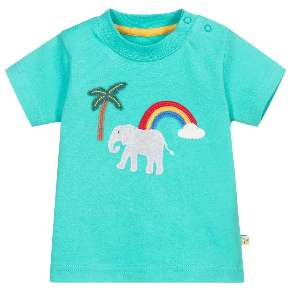 Frugi-Green Organic Cotton T-Shirt | Childrensalon Outlet