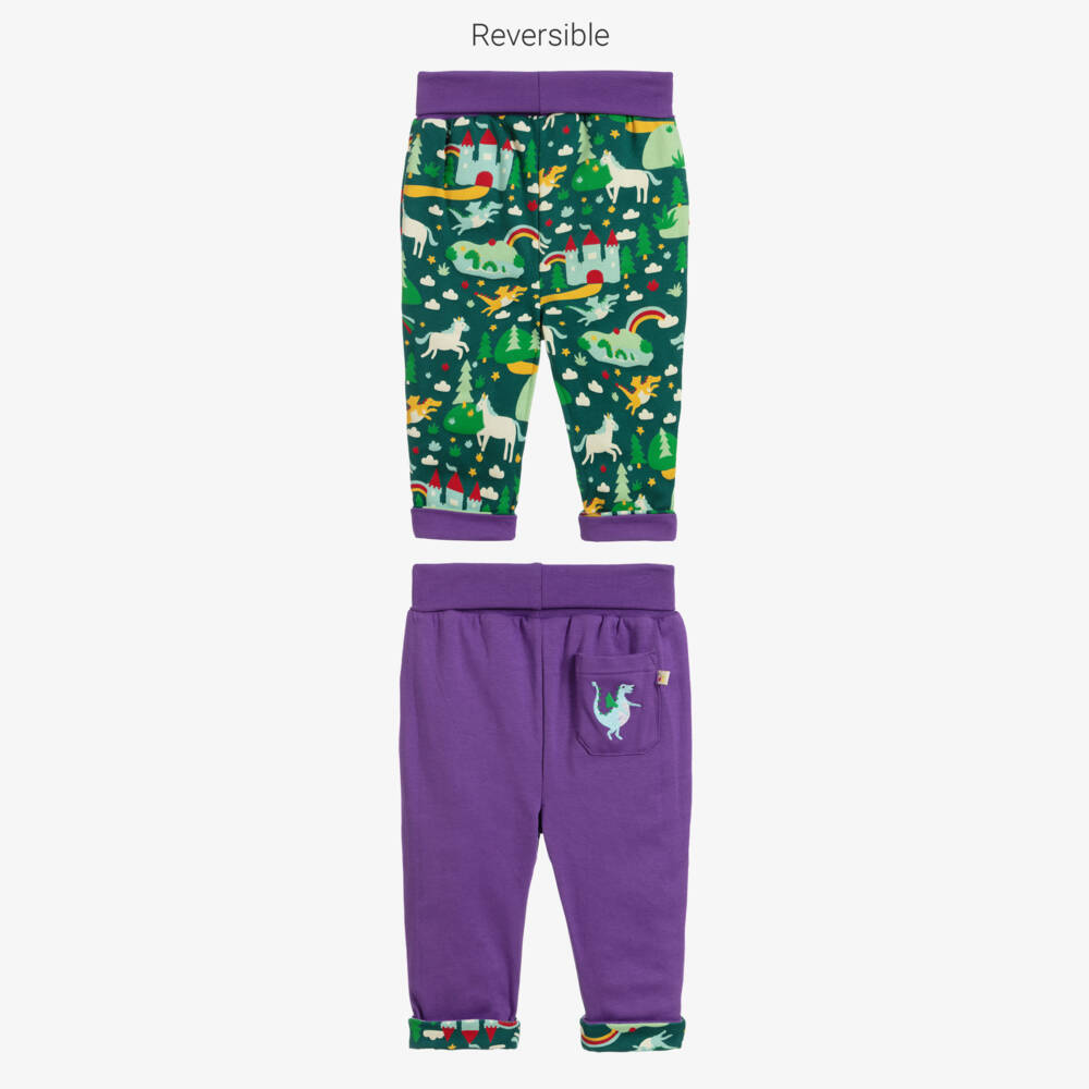 Frugi-Зеленые двусторонние брюки | Childrensalon Outlet