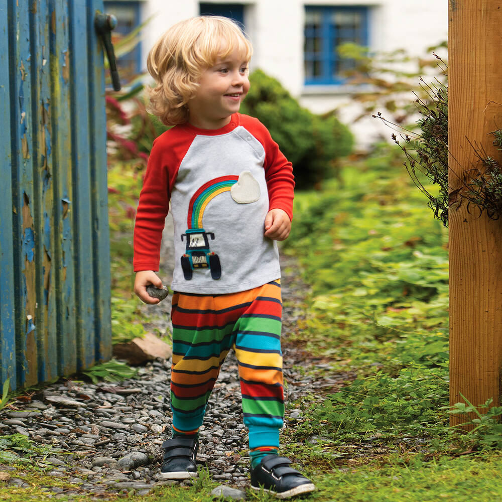 Frugi-Серый топ из органического хлопка | Childrensalon Outlet