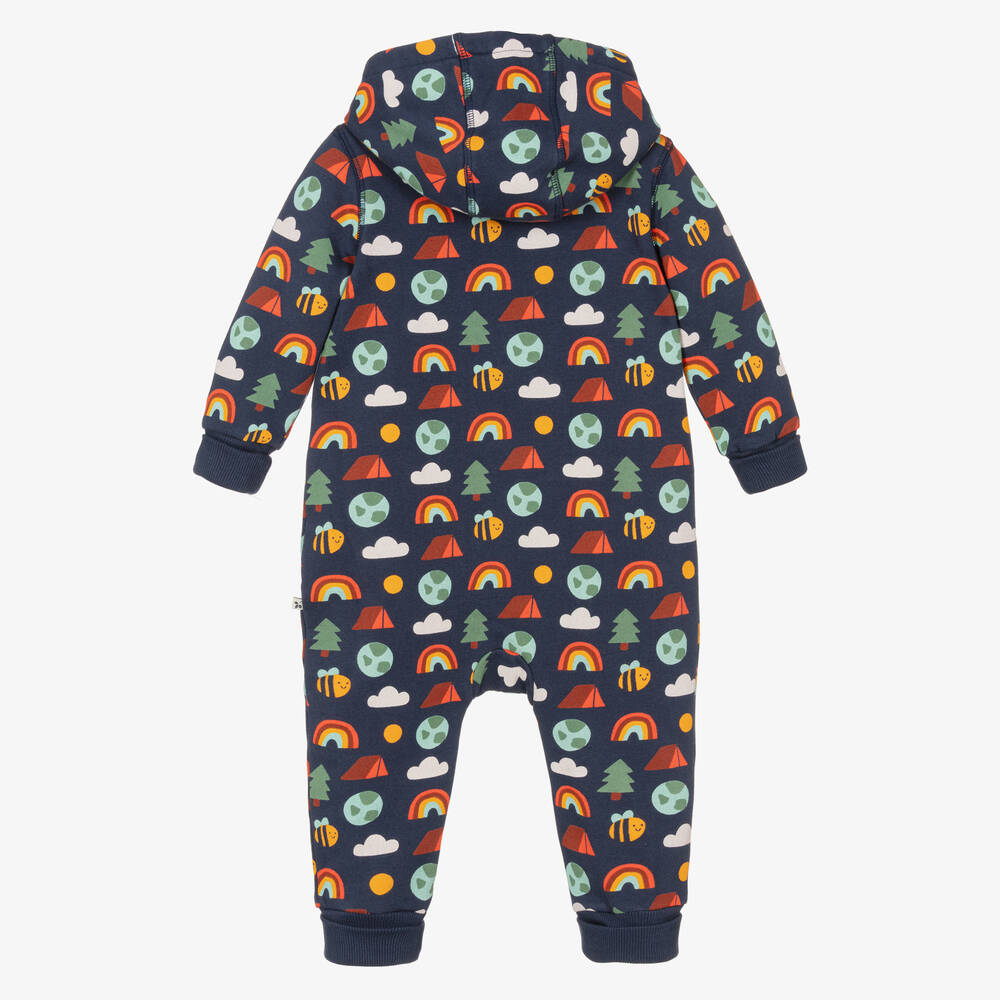 Frugi-Синий комбинезон из органического хлопка с радугами | Childrensalon Outlet
