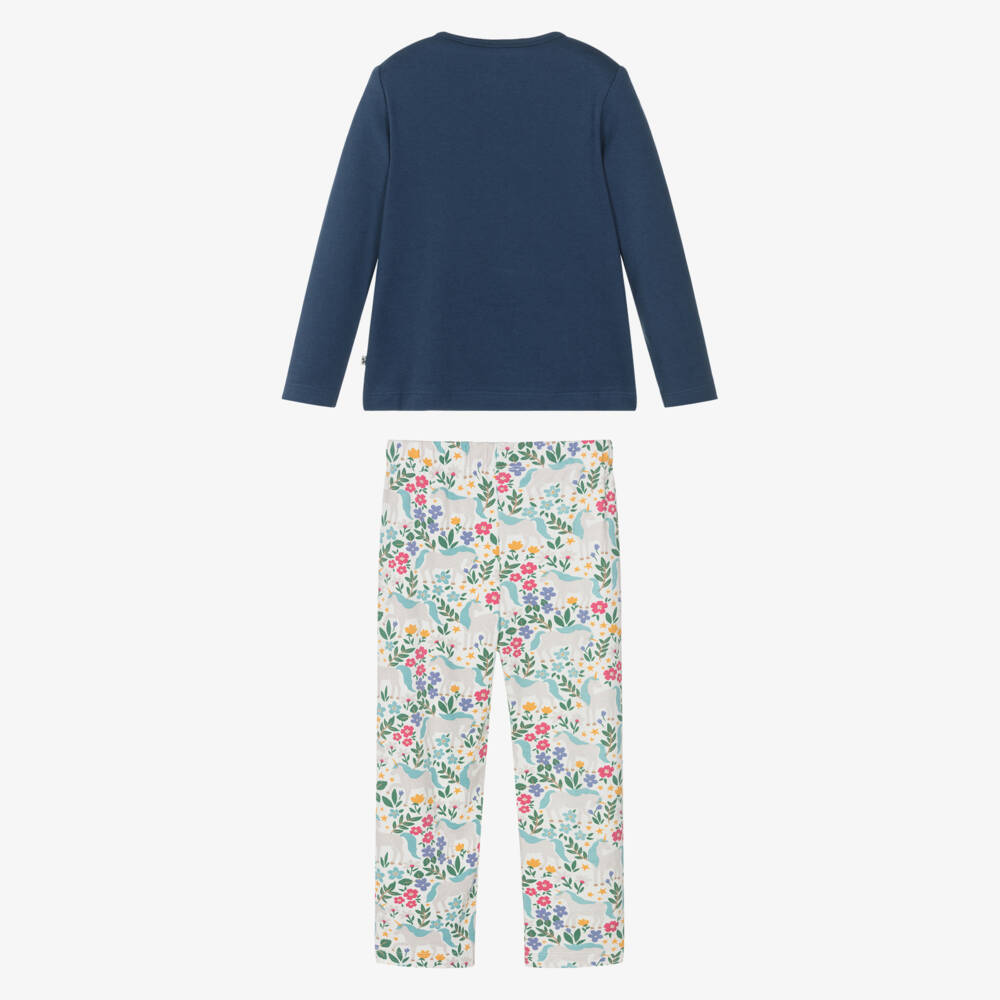 Frugi-Navy Unicorn Pyjamas | Childrensalon Outlet