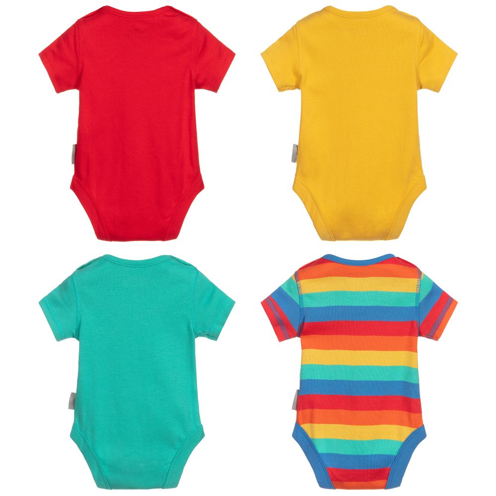 Frugi-Organic Bodyvests (4 Pack) | Childrensalon Outlet
