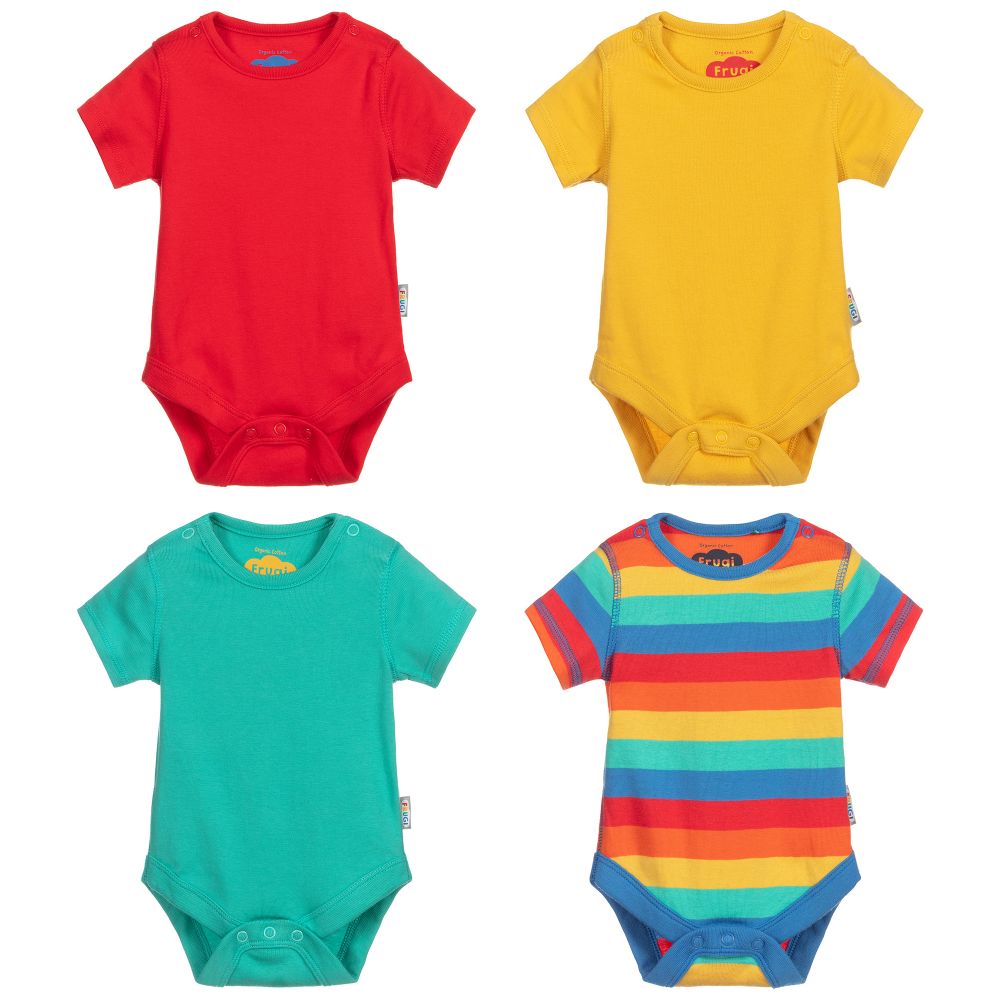 Frugi-Боди из органического хлопка (4 шт.) | Childrensalon Outlet