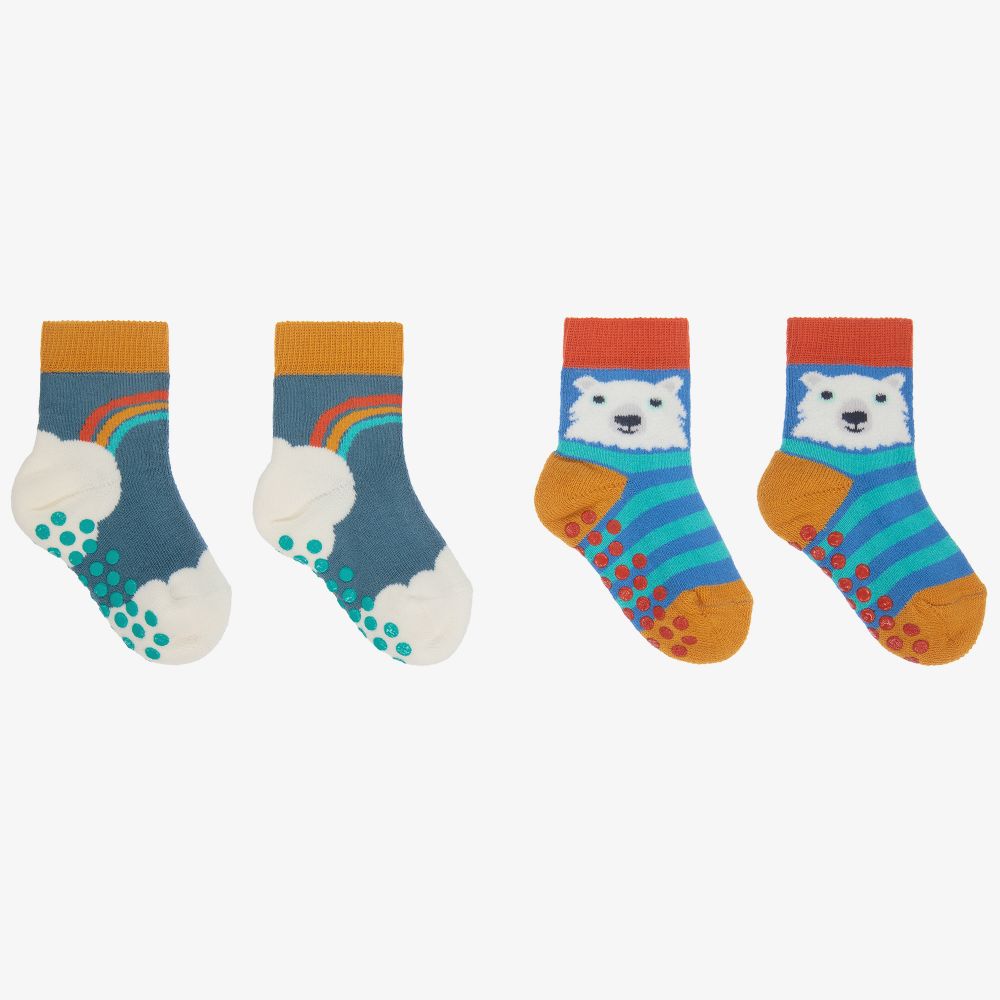 Frugi - Organic Cotton Socks (2 Pack) | Childrensalon