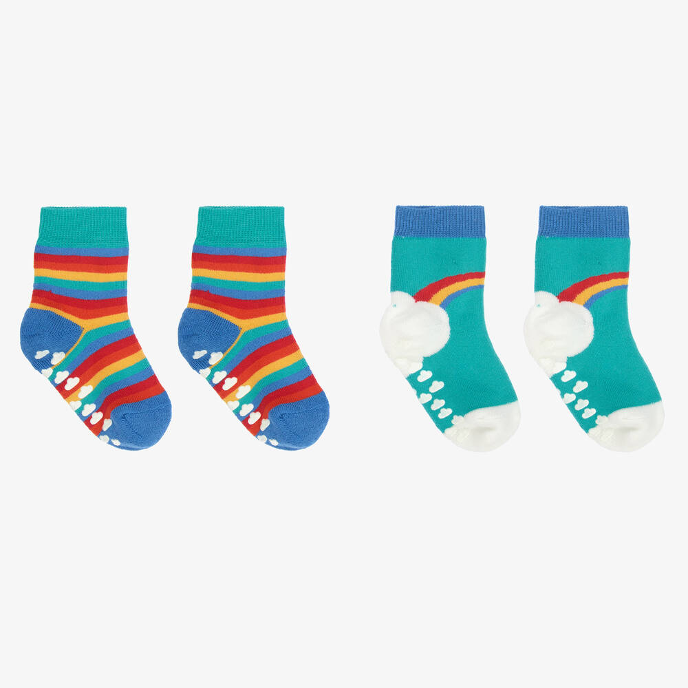 Frugi - Organic Cotton Socks (2 Pack) | Childrensalon