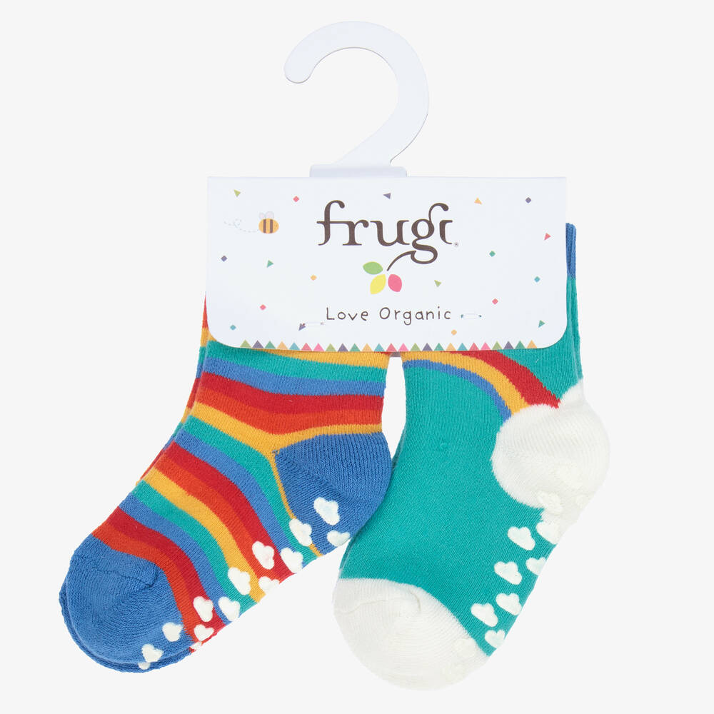 فروجي-جوارب قطن عضوي للأطفال (عدد 2) | Childrensalon Outlet