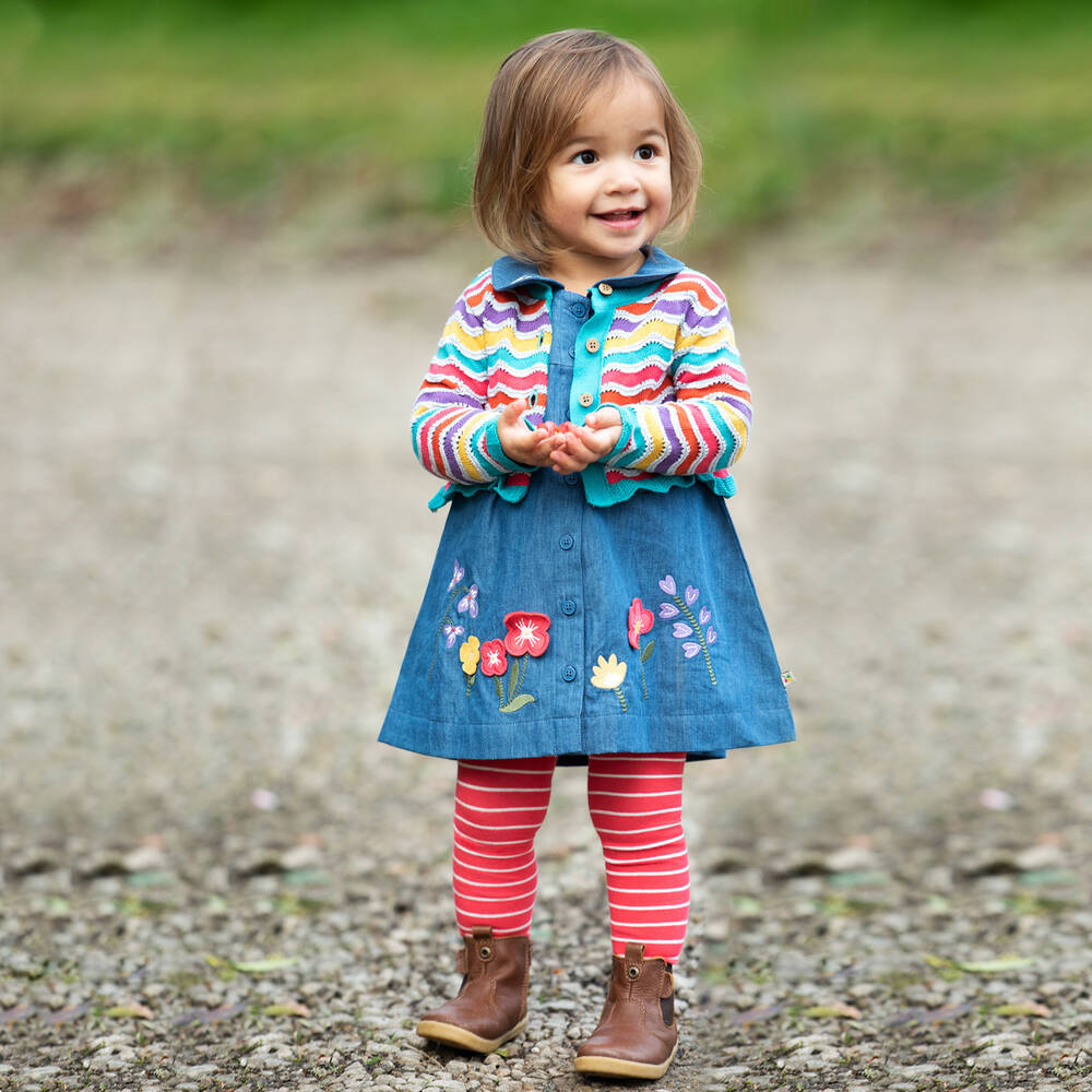 Frugi Organic Cotton Tights 2 Pack Childrensalon Outlet
