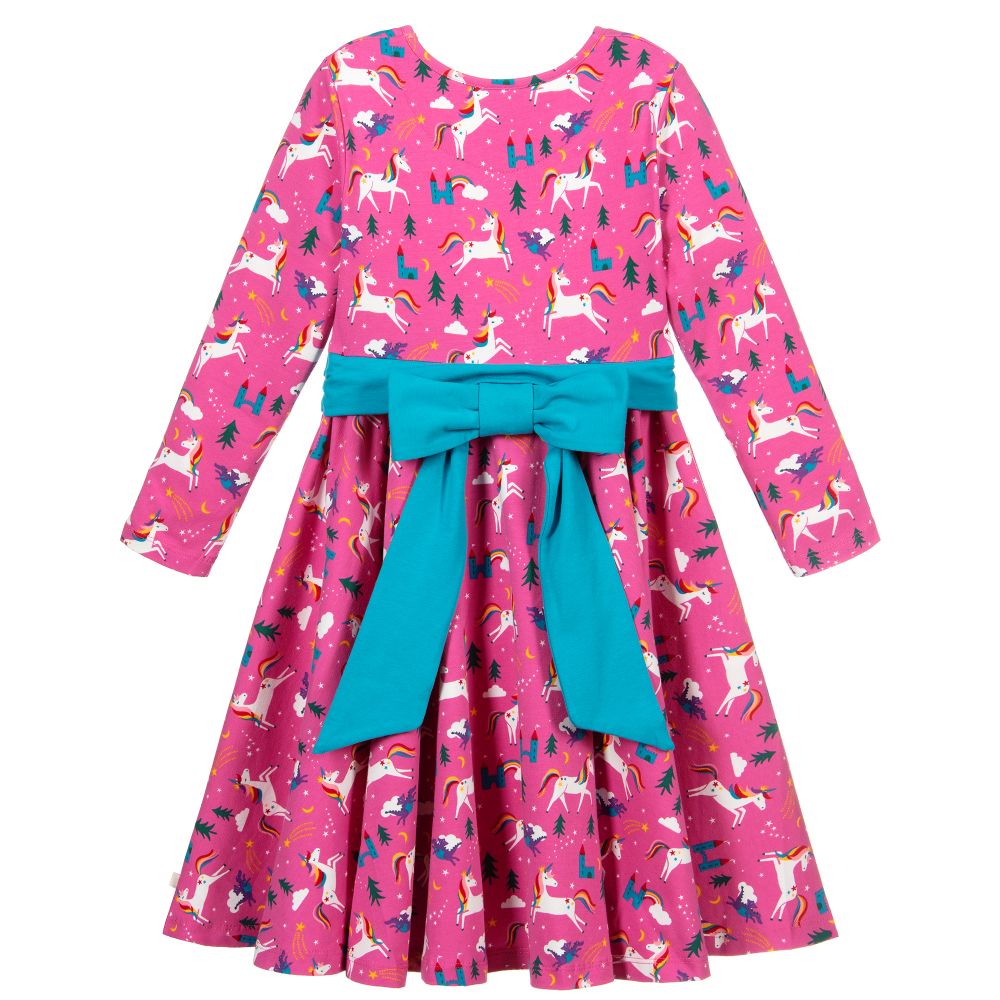 Frugi-Розовое платье из органического хлопка | Childrensalon Outlet