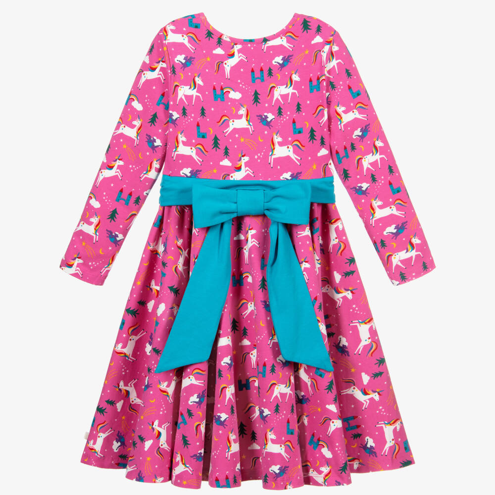 Frugi-Pink Organic Cotton Dress | Childrensalon Outlet