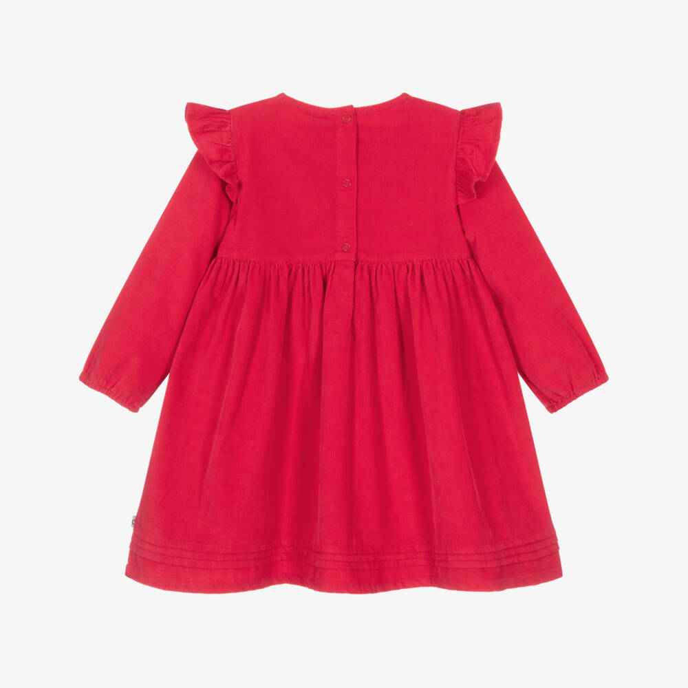 Frugi-Red Cord Christmas Dress | Childrensalon Outlet