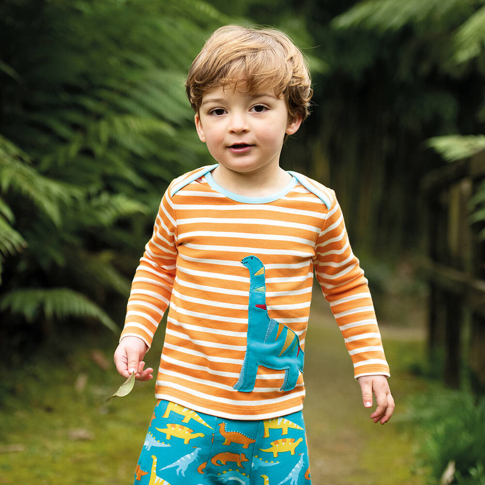 Frugi-Turquoise Blue Cotton Joggers | Childrensalon Outlet