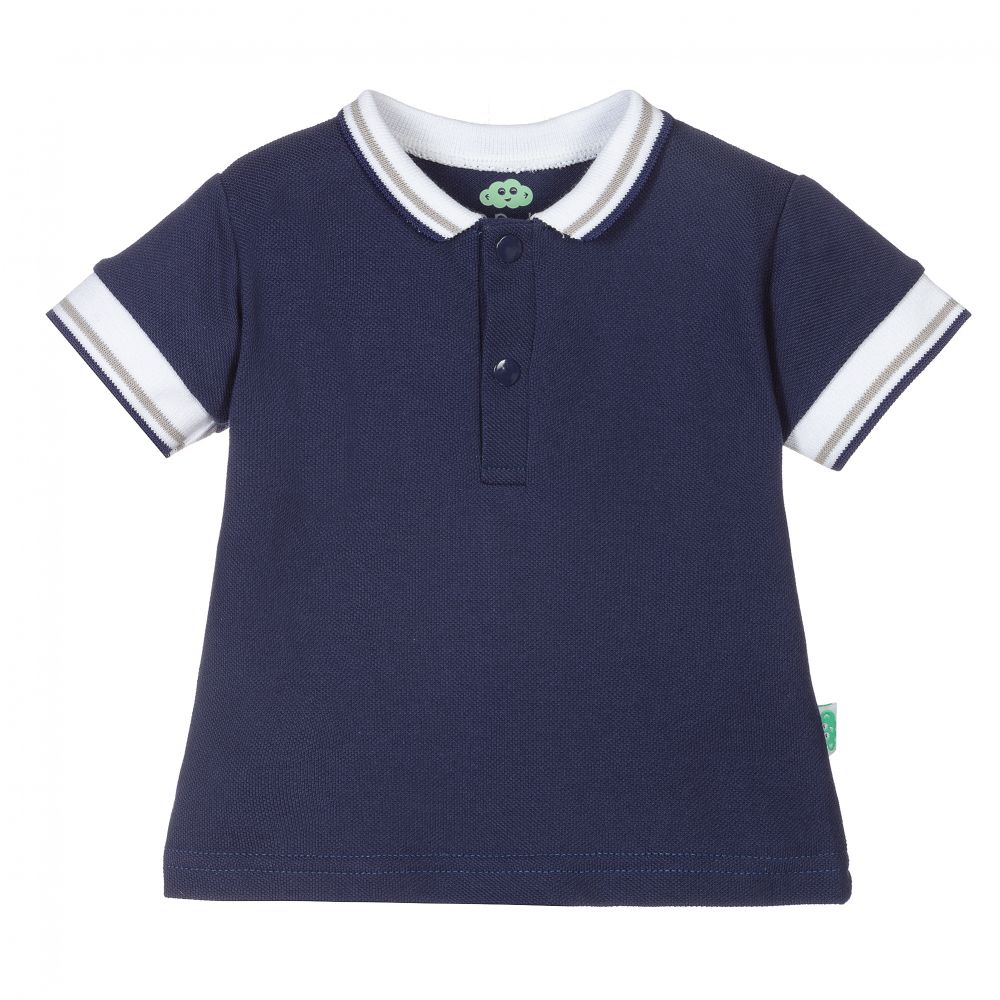 FS Baby - Baby Boys Blue Polo Shirt | Childrensalon