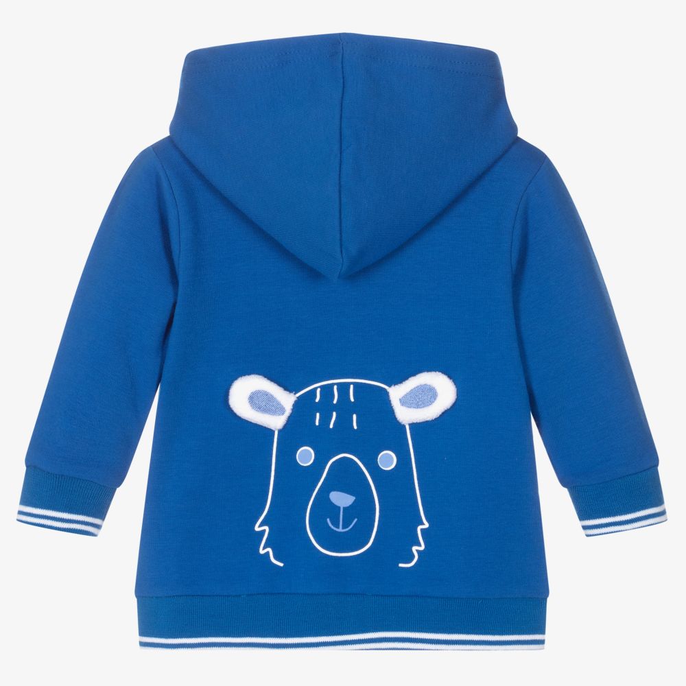 FS Baby-Baby Boys Blue Zip-Up Top | Childrensalon Outlet