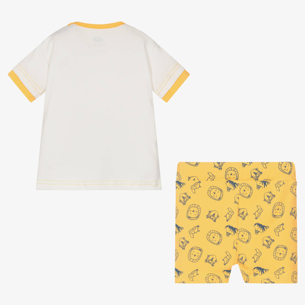 FS Baby-Baby Boys Yellow Shorts Set | Childrensalon Outlet