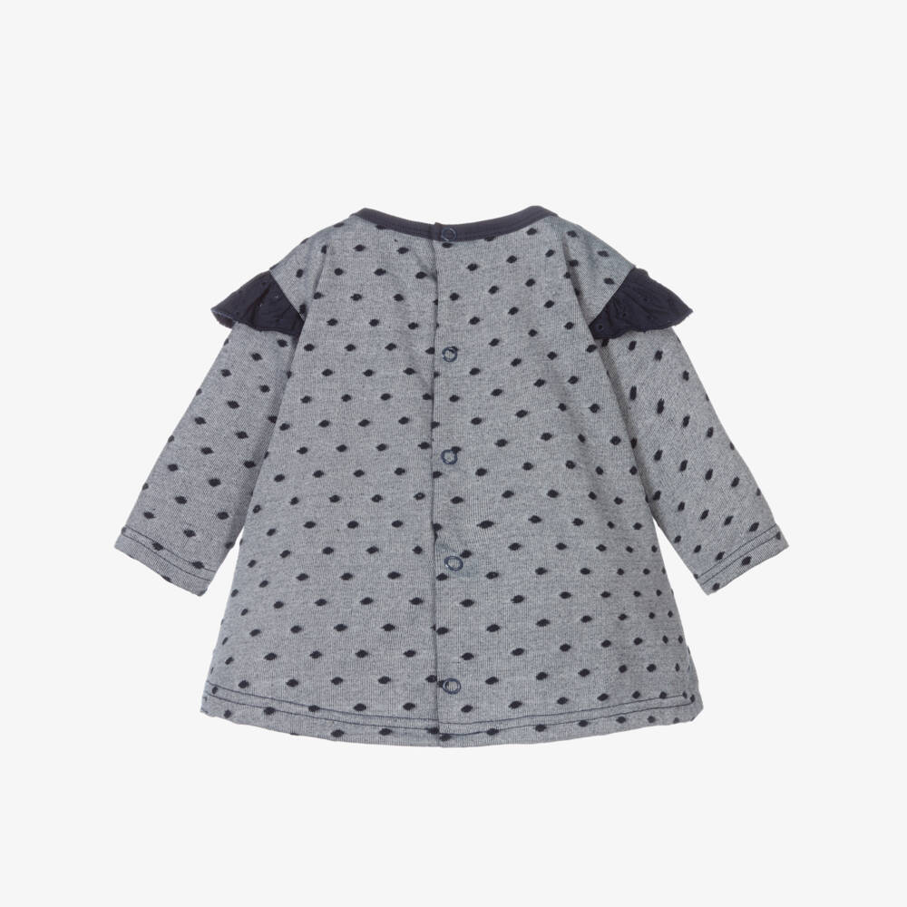FS Baby-Baby Girls Blue Jersey Dress | Childrensalon Outlet