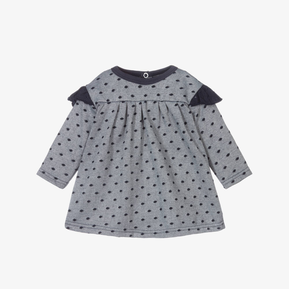 FS Baby-Baby Girls Blue Jersey Dress | Childrensalon Outlet