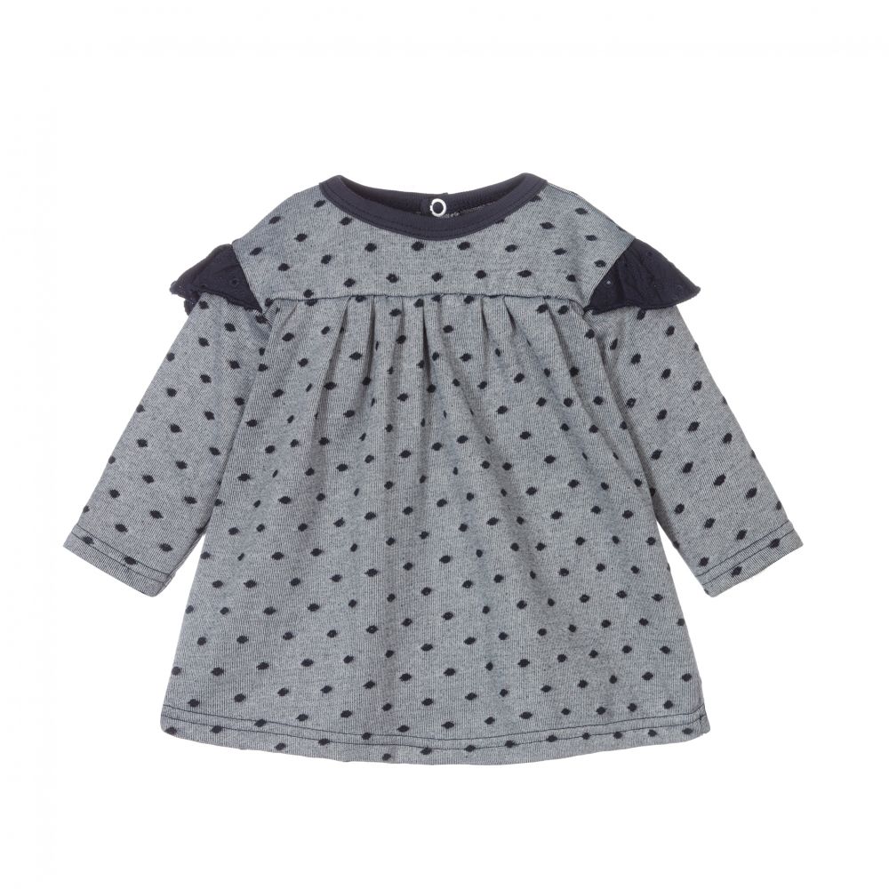 FS Baby-Baby Girls Blue Jersey Dress | Childrensalon Outlet