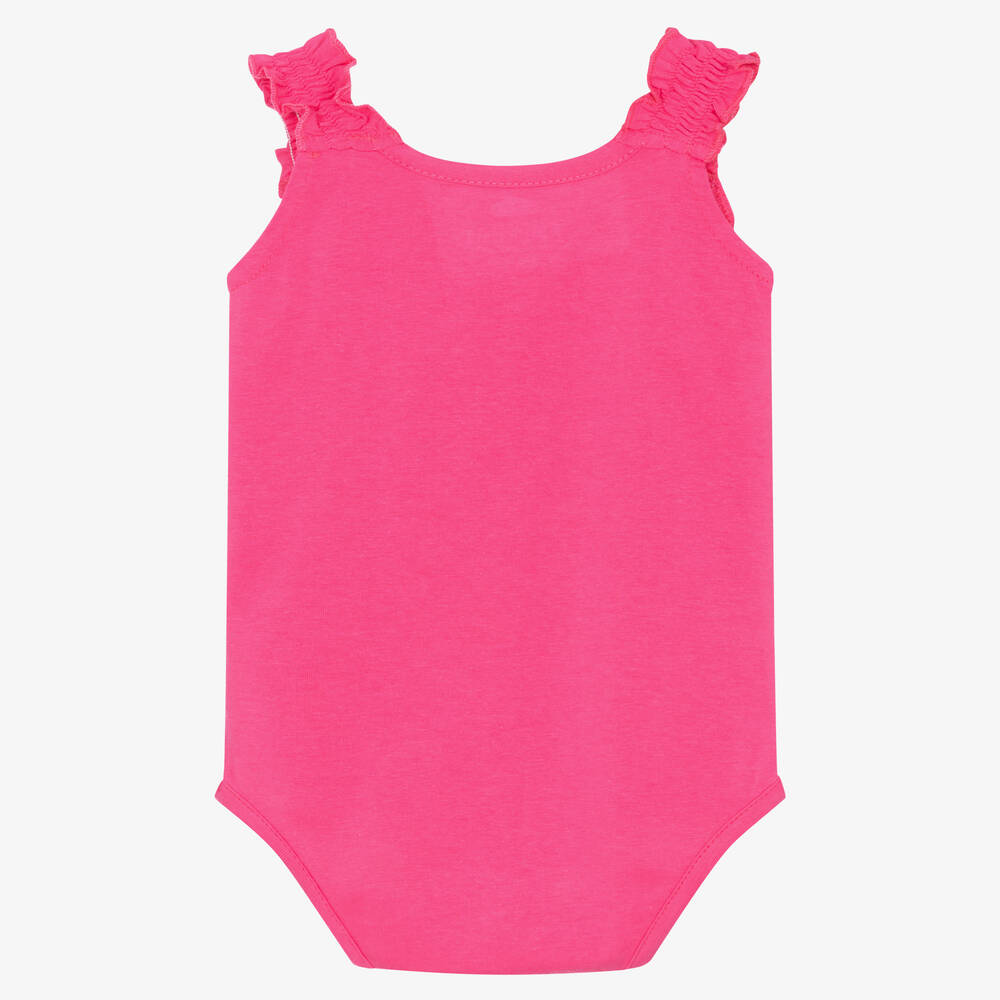 FS Baby-Baby Girls Pink Cotton Bodysuit | Childrensalon Outlet