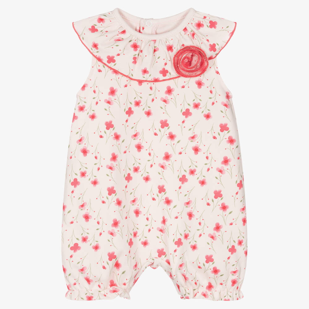 FS Baby - Baby Girls Pink Cotton Shortie | Childrensalon