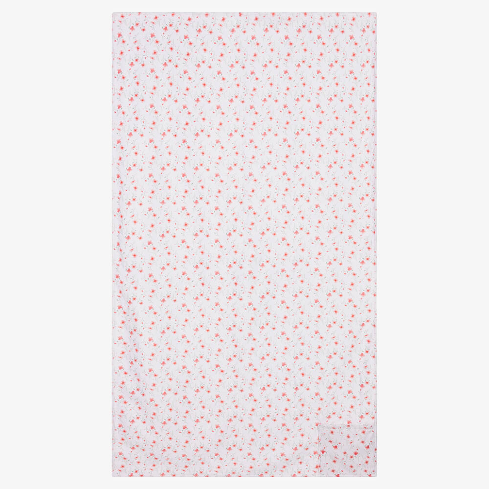 FS Baby - Baby Girls Pink Floral Towel (135cm) | Childrensalon