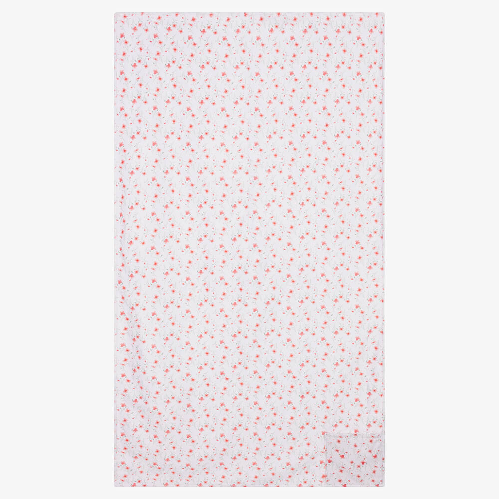 FS Baby-Baby Girls Pink Floral Towel (135cm) | Childrensalon Outlet