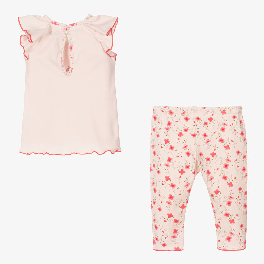 FS Baby-Baby Girls Pink Leggings Set | Childrensalon Outlet