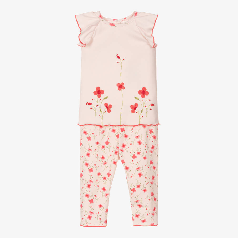 FS Baby-Baby Girls Pink Leggings Set | Childrensalon Outlet