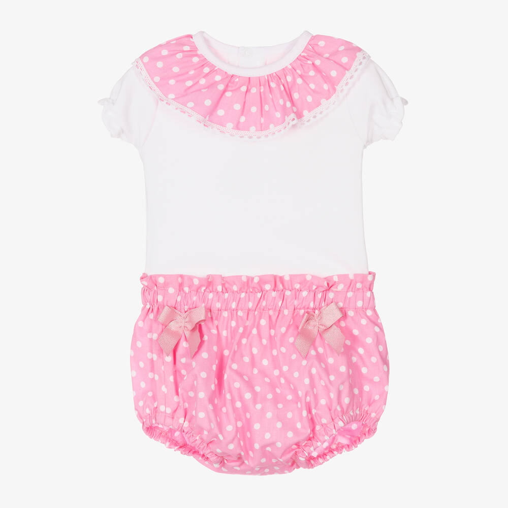 FS Baby - Baby Girls Pink Shorts Set | Childrensalon