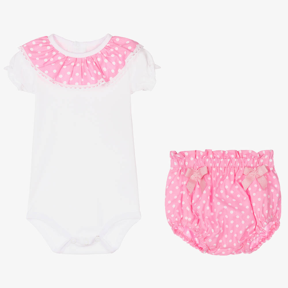 FS Baby-Baby Girls Pink Shorts Set | Childrensalon Outlet