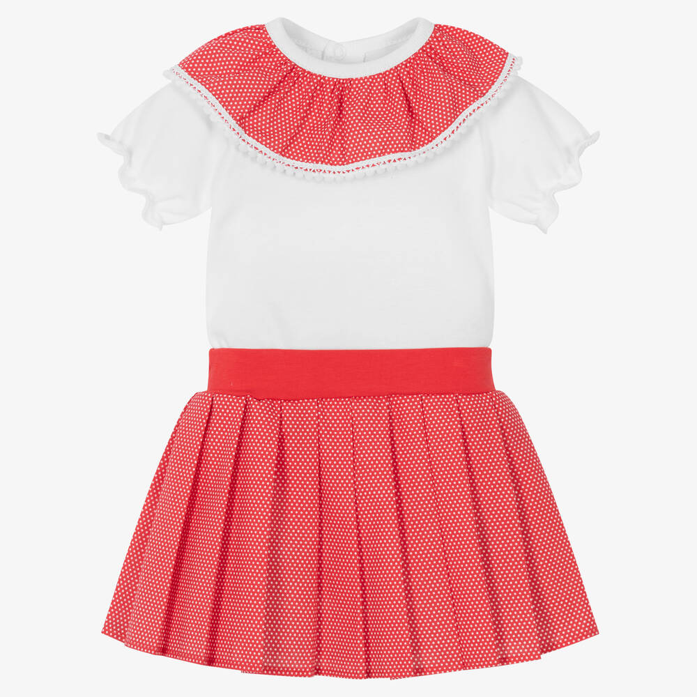 FS Baby - Baby Girls Red Skirt Set | Childrensalon