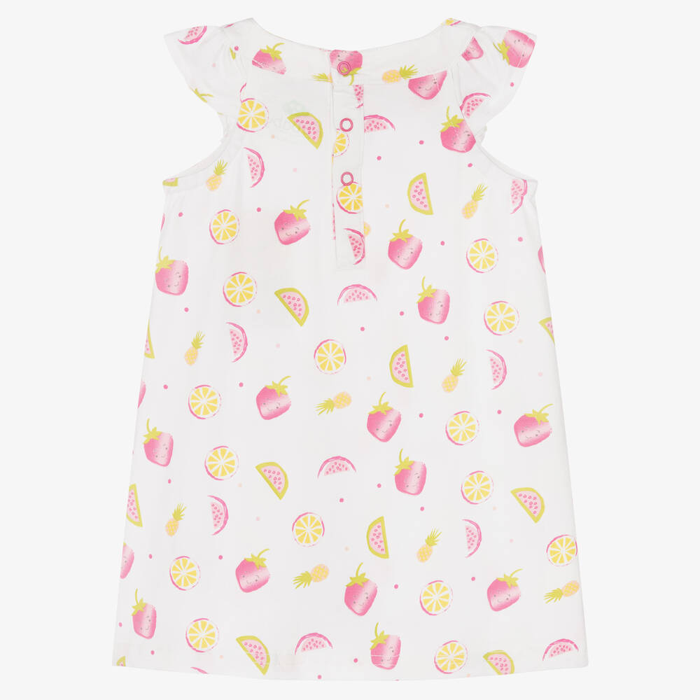 FS Baby-Baby Girls White Cotton Dress | Childrensalon Outlet