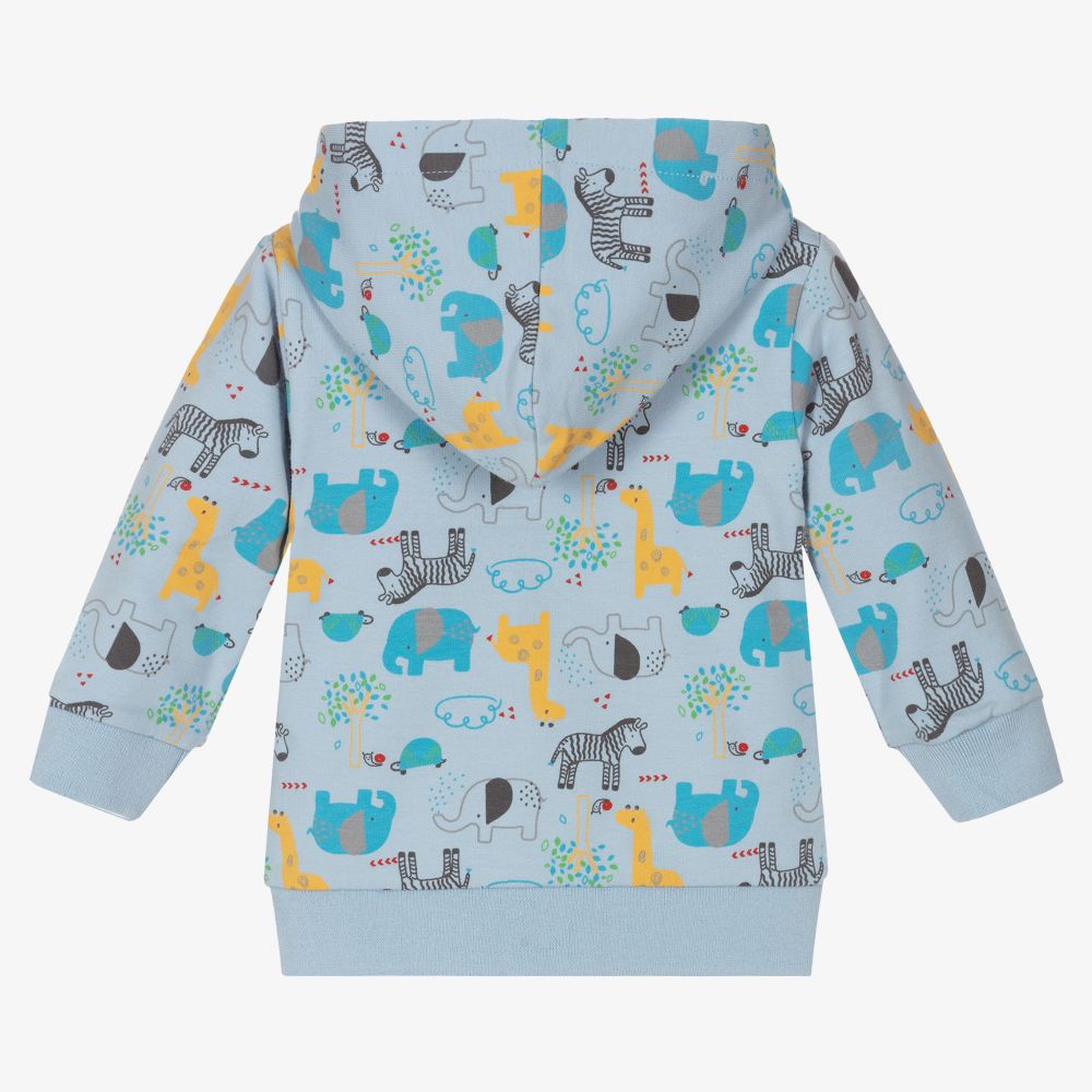 FS Baby-Blue Cotton Zip-Up Top | Childrensalon Outlet