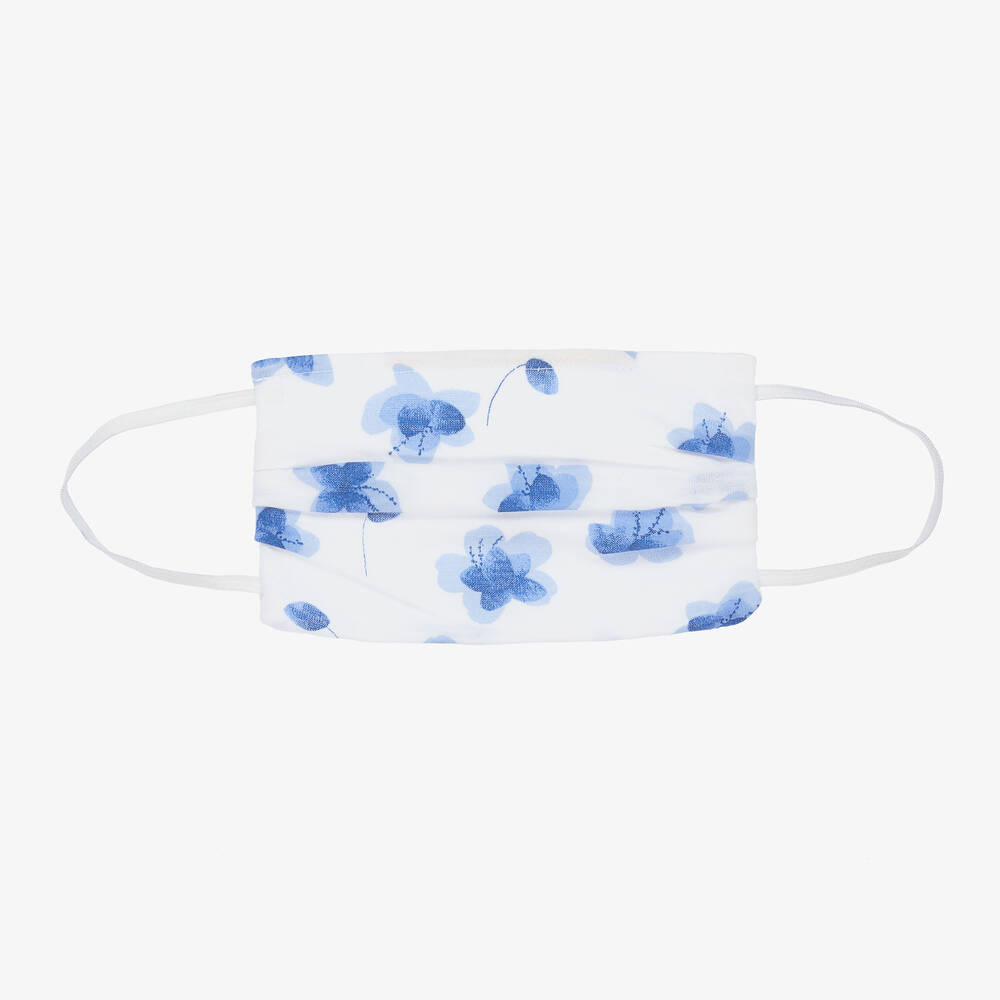 FS Baby-Blue Floral Face Mask | Childrensalon Outlet