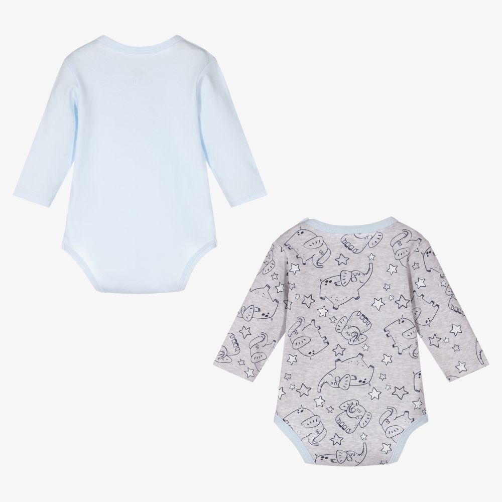 FS Baby Blue Grey Bodyvests 2 Pack Childrensalon Outlet