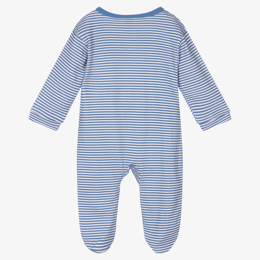 FS Baby-Blue Organic Cotton Babygrow | Childrensalon Outlet