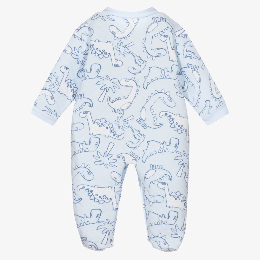 FS Baby-Blue Organic Cotton Babygrow | Childrensalon Outlet