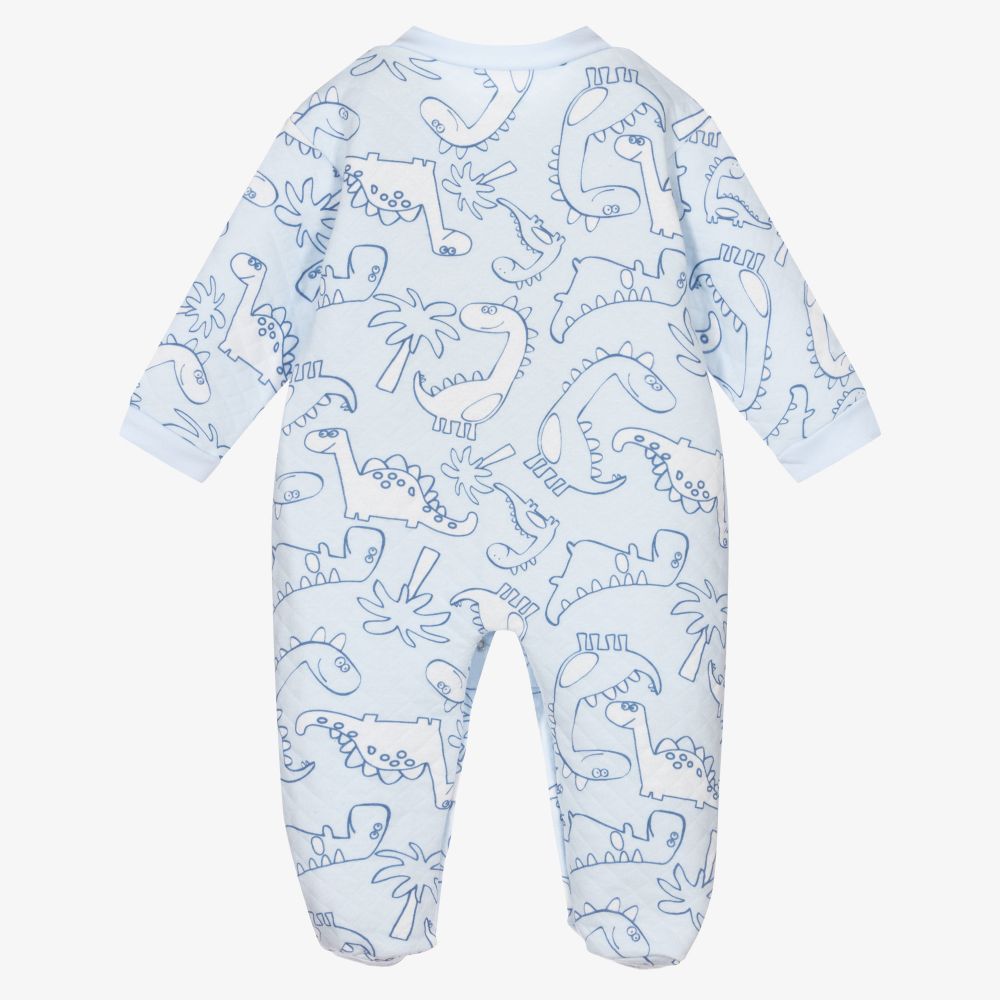 FS Baby - Blue Organic Cotton Babygrow | Childrensalon